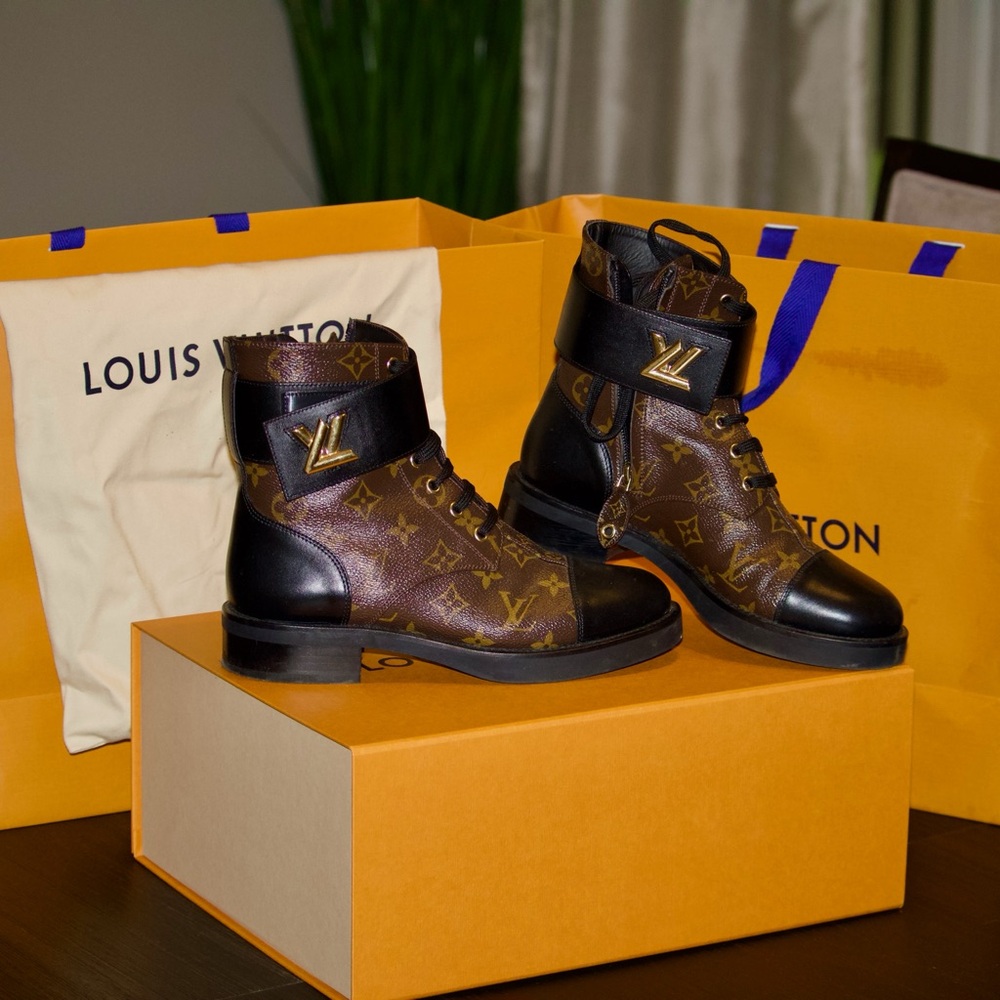 Louis Vuitton Wonderland Flat Ranger Boots - Monogram Canvas